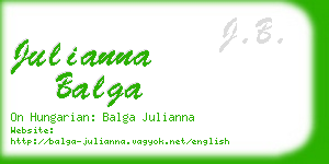 julianna balga business card